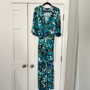 Julian Chang beautiful and bright long sleeve flared jumpsuit